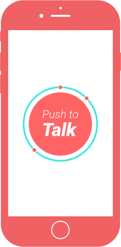 push to talk app button